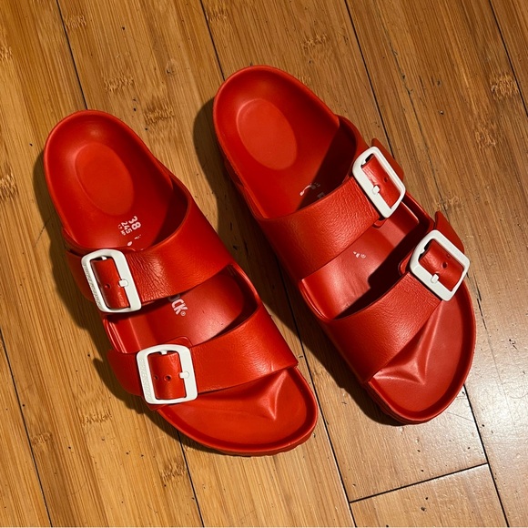Birkenstock Arizona Essentials EVA Red Size 38 / 7-7.5 - Picture 3 of 16
